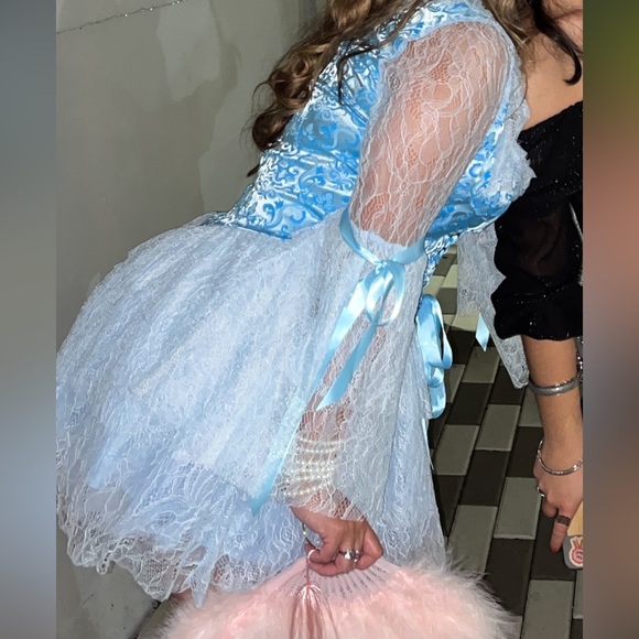 Dolls Kill Trickz N’ Treatz Blue Marie Antoinette Costume dress - Picture 3 of 4